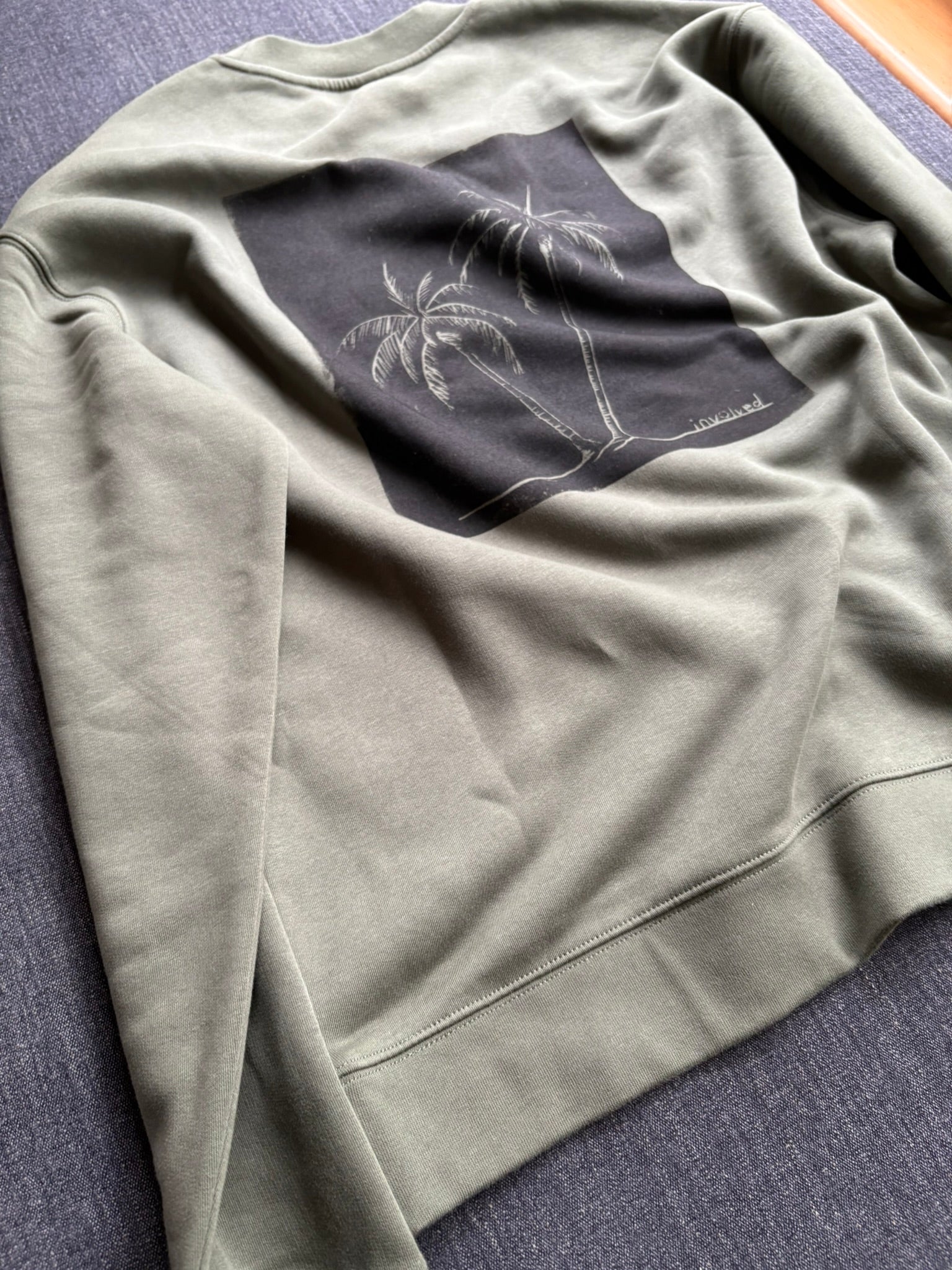 calm palm sweatshirt